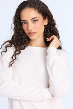 Everyday Waffle Knit Long Sleeve Crew Neck Top thumbnail 7