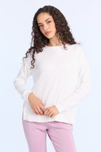 Everyday Waffle Knit Long Sleeve Crew Neck Top thumbnail 6