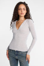 Long Sleeve Hooded V-Neck Top thumbnail 6