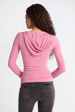 Long Sleeve Hooded V-Neck Top thumbnail 15