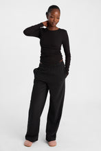 Long Sleeve Brushed Ribbed Knit Crew Neck Top thumbnail 5