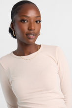 Long Sleeve Brushed Ribbed Knit Crew Neck Top thumbnail 7