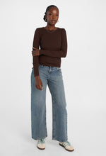 Long Sleeve Brushed Ribbed Knit Crew Neck Top thumbnail 13