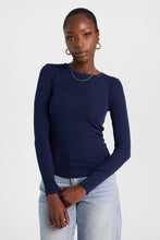 Long Sleeve Brushed Ribbed Knit Crew Neck Top thumbnail 17