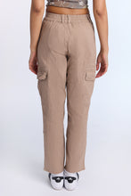 High Rise Twill Cargo Straight Leg Pants thumbnail 8