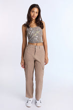 High Rise Twill Cargo Straight Leg Pants thumbnail 9