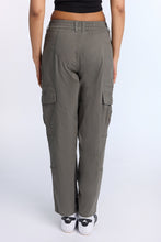 High Rise Twill Cargo Straight Leg Pants thumbnail 16