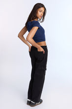 Low Rise Twill Cargo Baggy Pants thumbnail 9