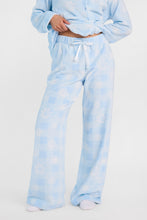 Holiday Graphic Satin Drawcord Plush Pajama Pants thumbnail 1