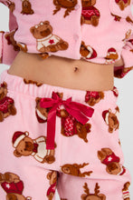 Holiday Graphic Satin Drawcord Plush Pajama Pants thumbnail 23
