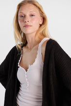 Cable Knit Open-Front Cardigan thumbnail 3