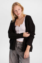 Cable Knit Open-Front Cardigan thumbnail 2