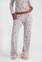 Holiday Graphic Super Soft Henley Pajama Top & Wide Leg Pajama Pants 2-Piece Set thumbnail 3