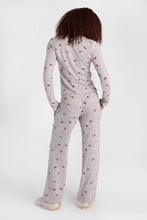 Holiday Graphic Super Soft Henley Pajama Top & Wide Leg Pajama Pants 2-Piece Set thumbnail 4