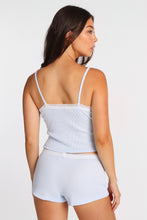 Waffle Knit Lace Trim Pajama Tank Top thumbnail 11
