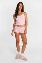 Waffle Knit Lace Trim Pajama Shorts thumbnail 16