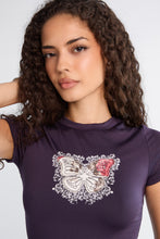 T-shirt super doux classique imprimé Papillon thumbnail 2