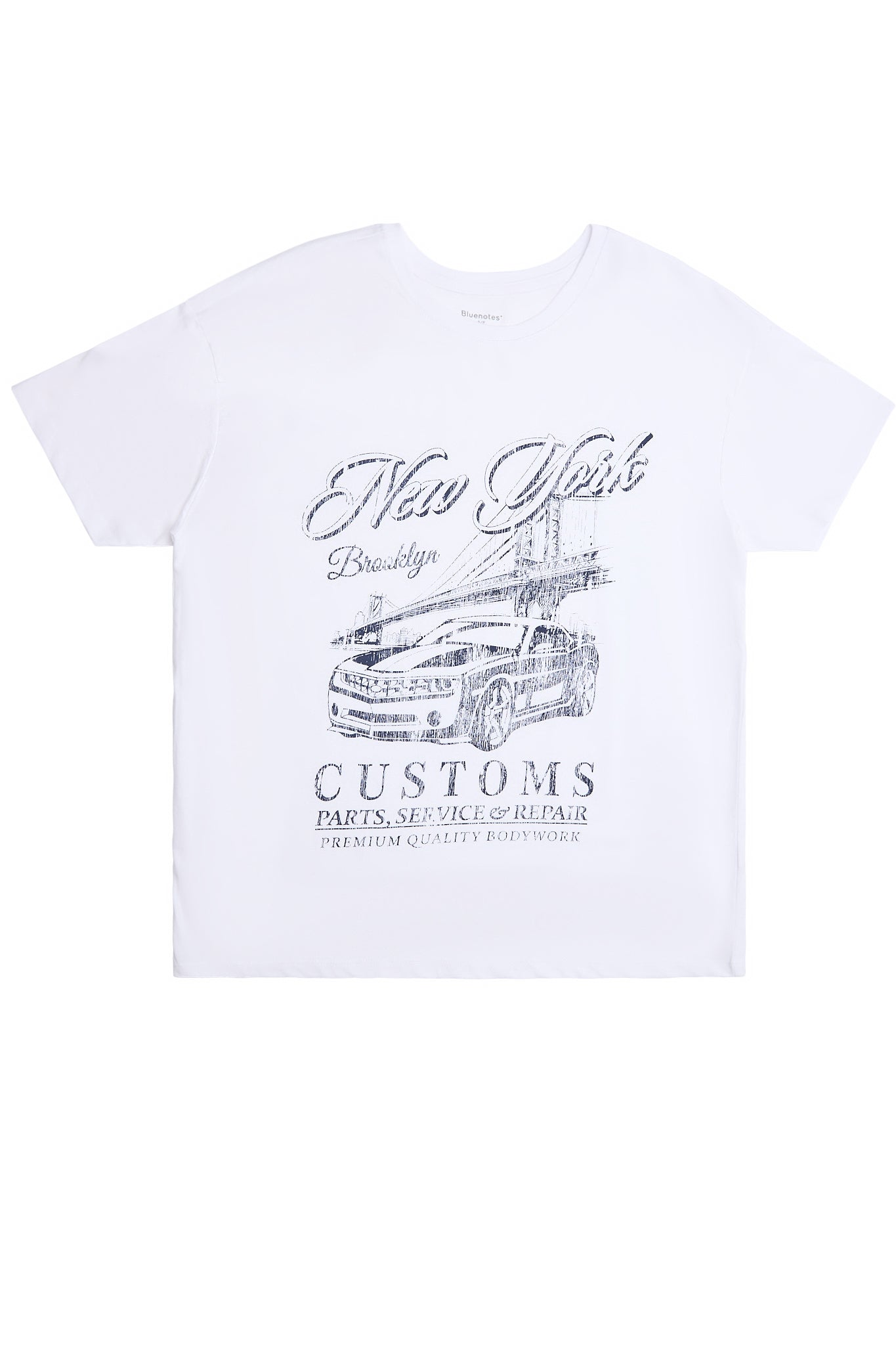 New York Customs Graphic Relaxed Tee – Bluenotes