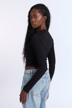 Miami 24 Graphic Long Sleeve Baby Tee thumbnail 3