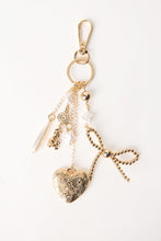 Heart & Bow Metal Keychain Bag Charm thumbnail 2