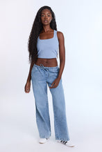 Ribbed Knit Square Neck Corset Tank Top thumbnail 19