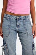 Low Rise D-Ring Cargo Denim Pants thumbnail 6