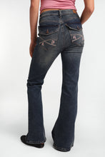 Embroidered Floral Isla High Rise Flare Jeans thumbnail 1