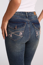 Floral Embroidered Isla High Rise Flare Jeans thumbnail 2