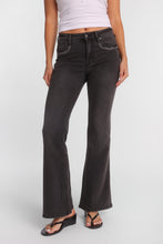 Isla Rhinestone Applique High Rise Flare Jeans thumbnail 1