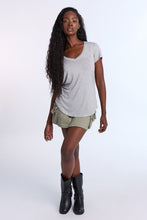 Short Sleeve V-Neck Relaxed Tee thumbnail 4