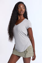 Short Sleeve V-Neck Relaxed Tee thumbnail 1