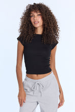 Boatneck Low-Back Short Sleeve Top thumbnail 5
