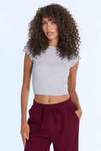 Boatneck Low-Back Short Sleeve Top thumbnail 9
