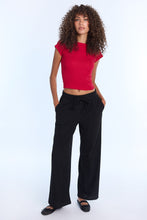 Boatneck Low-Back Short Sleeve Top thumbnail 4