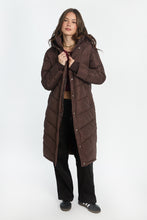 Long Hooded Puffer Jacket thumbnail 1