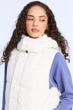 Long Hooded Puffer Vest thumbnail 7