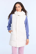 Long Hooded Puffer Vest thumbnail 6