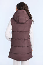 Long Hooded Puffer Vest thumbnail 12