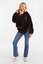 Faux-Fur Zip-Up Hooded Jacket thumbnail 12