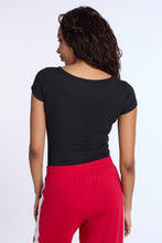 Super Soft Ribbed Short Sleeve Henley Bodysuit thumbnail 4