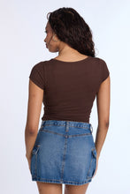 Super Soft Ribbed Short Sleeve Henley Bodysuit thumbnail 14