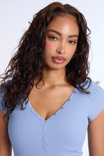 Super Soft Ribbed Short Sleeve Henley Bodysuit thumbnail 19