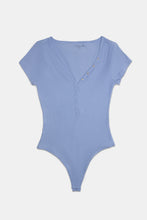 Super Soft Ribbed Short Sleeve Henley Bodysuit thumbnail 22