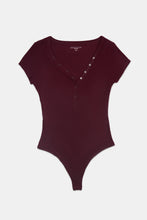 Super Soft Ribbed Short Sleeve Henley Bodysuit thumbnail 26