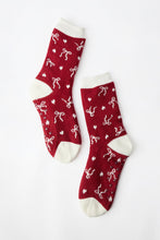 Holiday Graphic Slipper Socks thumbnail 1