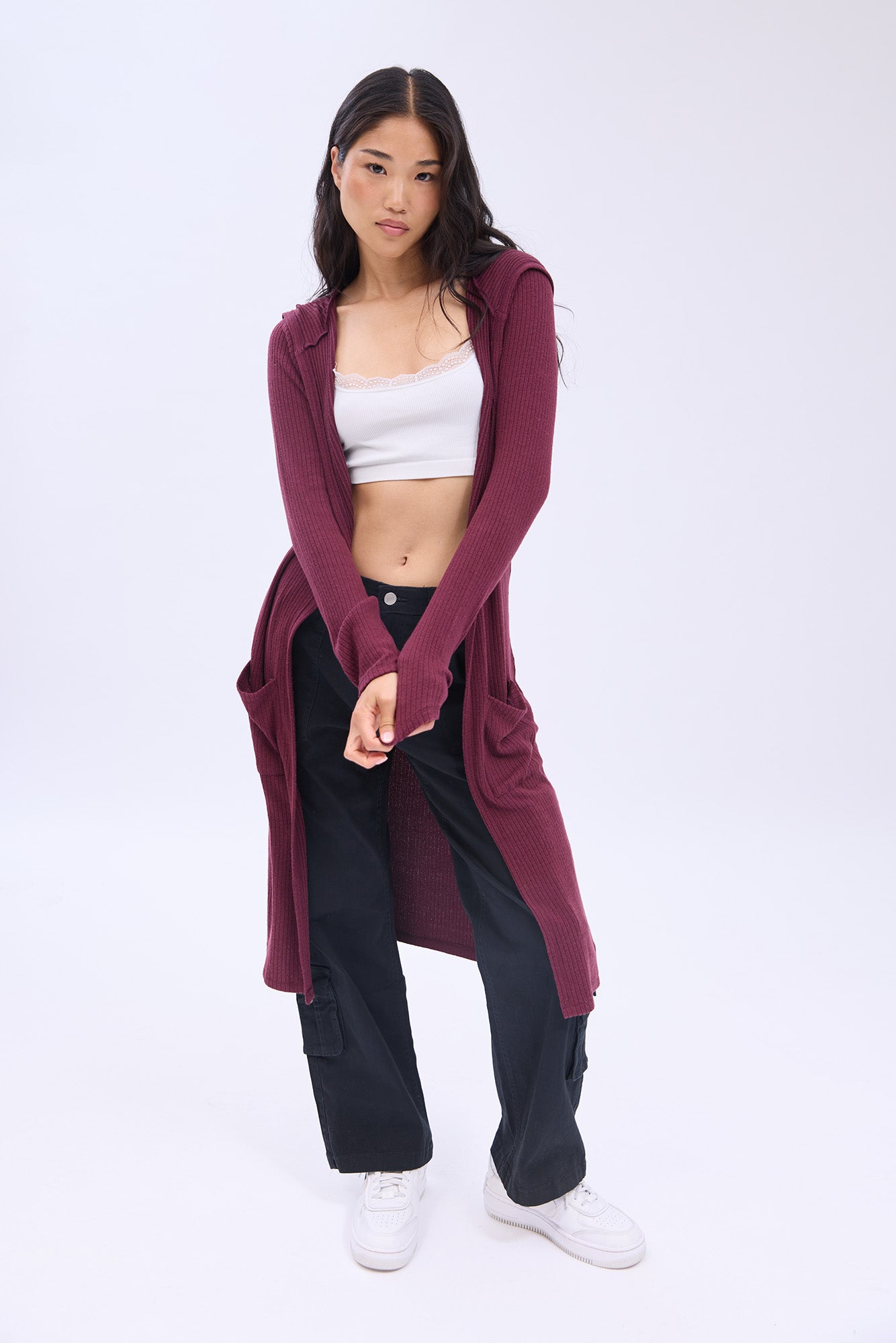 Super Soft Hooded Cardigan Bluenotes