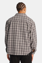 Plaid Button-Up Relaxed Shirt thumbnail 3