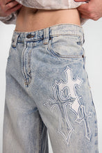 Cross Embroidered Skater Jeans thumbnail 2