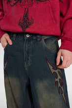 Patch Embroidered Big Baggy Jeans thumbnail 2