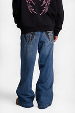 Embroidered Cross Big Baggy Jeans thumbnail 1